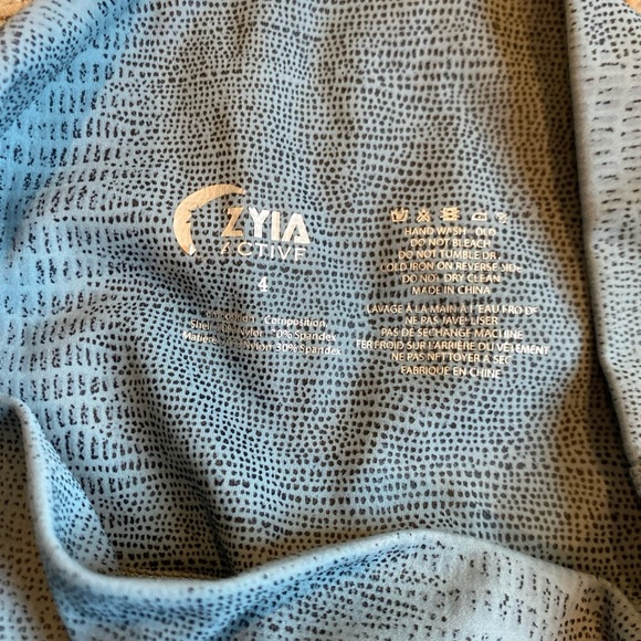 Zyia Leggings Bundle Size 4 Everglades Light N Tight High Rise Blue Teal - Picture 4 of 9